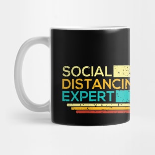 Social Distancing Expert Funny Gaming Vintage Video Gamer Mug